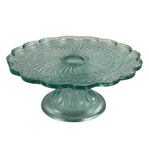 Blue Floral Dessert Stand