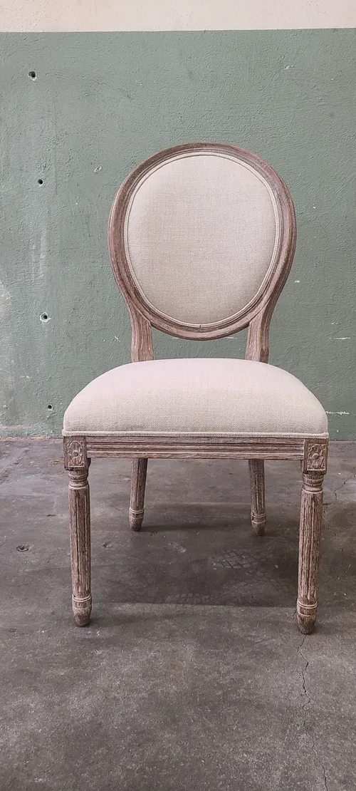 White Washed Wood and White Chairs