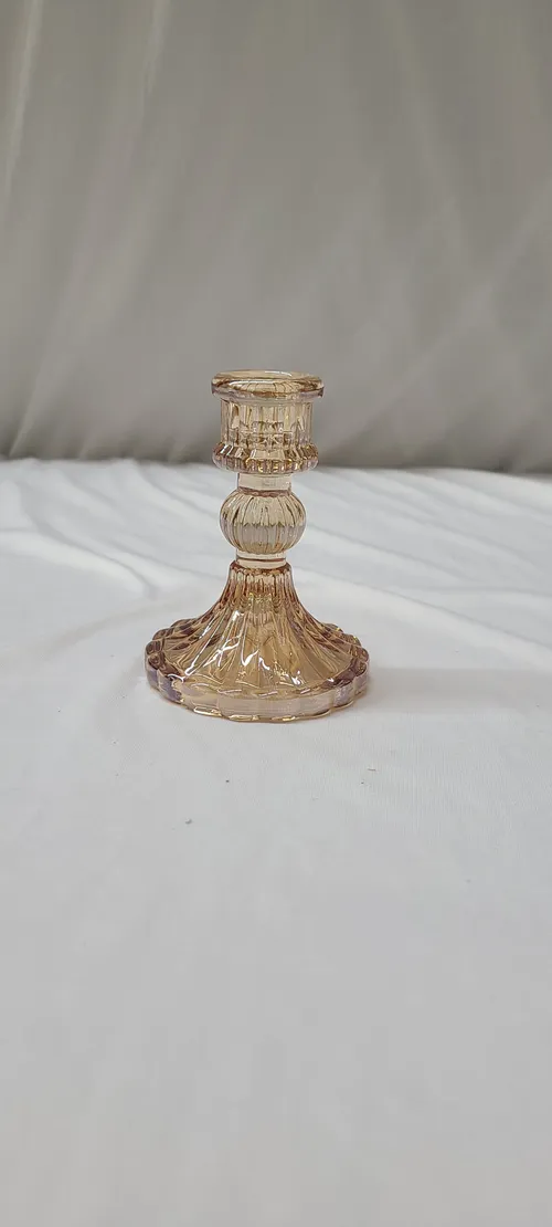 Amber Candlesticks