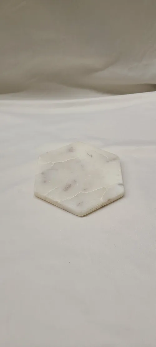 Marble Hexagon Coaster