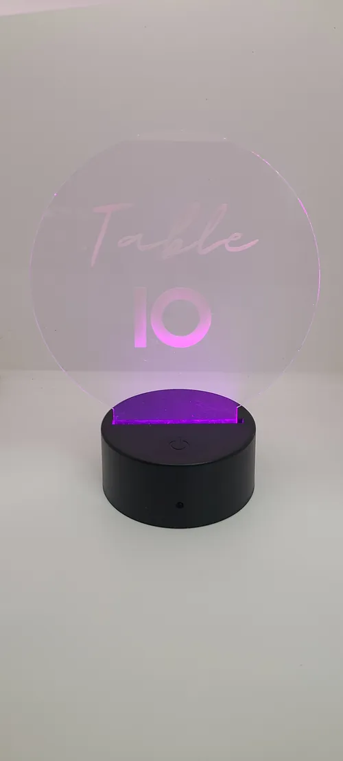 Multi Color Acrylic Table Numbers