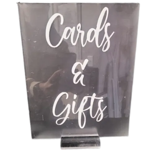 Acrylic Cards & Gifts Sign
