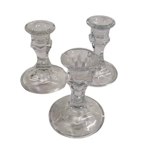 Glass Circle Candlestick