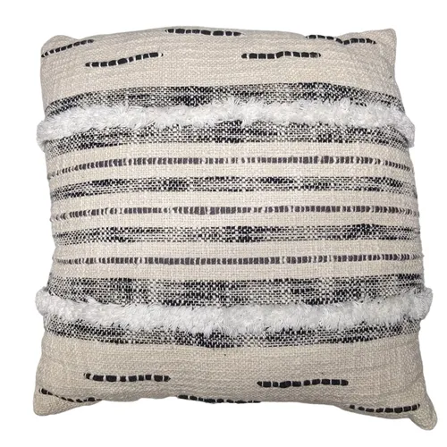 Black & White Boho Pillow