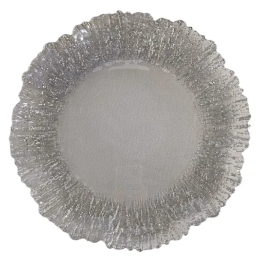 Clear Textured Charger