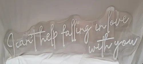 I Can't Help falling..... Neon Sign