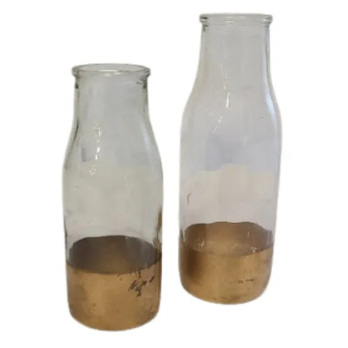 Gold-Dipped Bud Vase