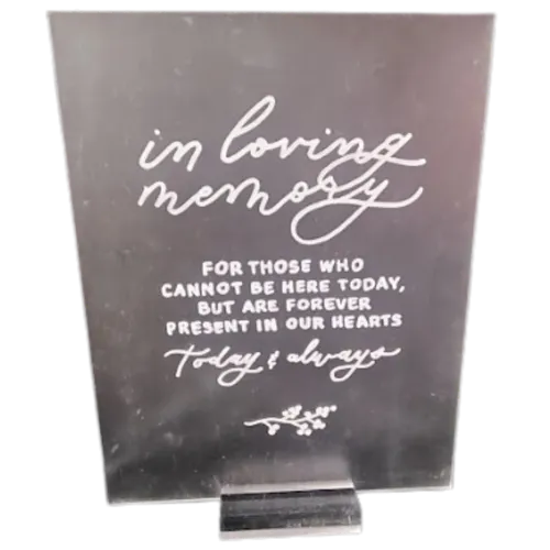 Acrylic in Memory Flower