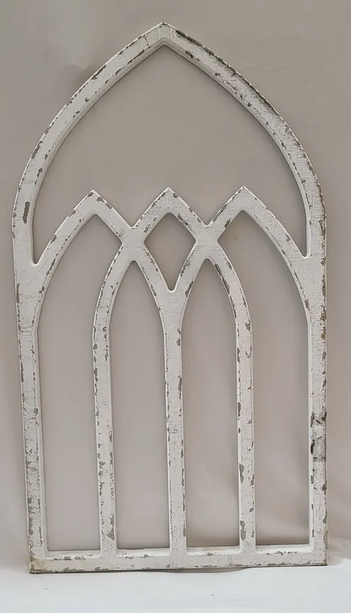 White Washed Ornated Wall Art