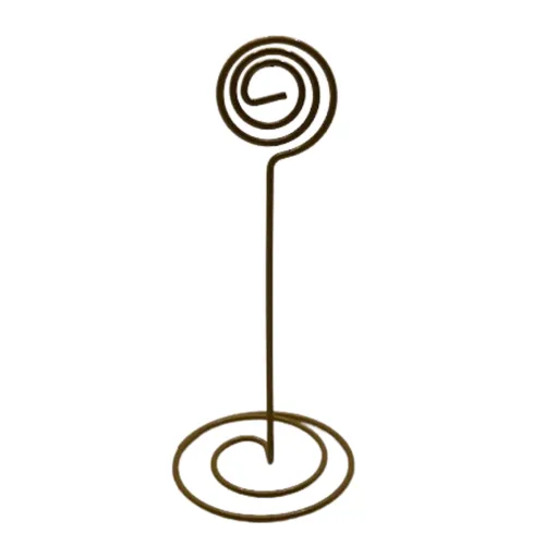 Gold Swirl Table Number Stand