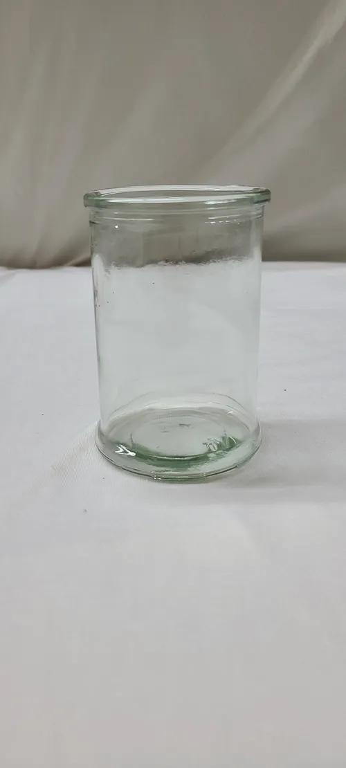 Lipped Small Clear Cylinder Vase