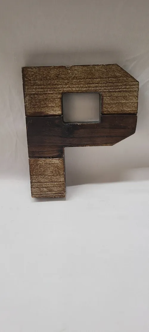 Wood Letter P