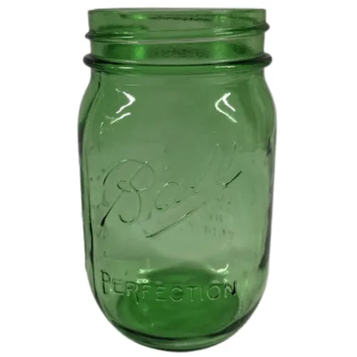16 oz Green Mason Jar