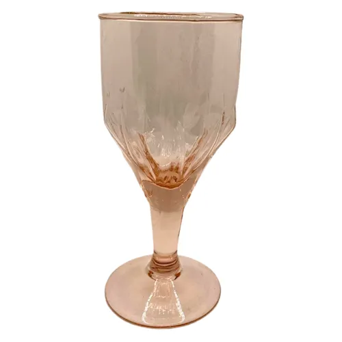 Soft Pink Wine Glass