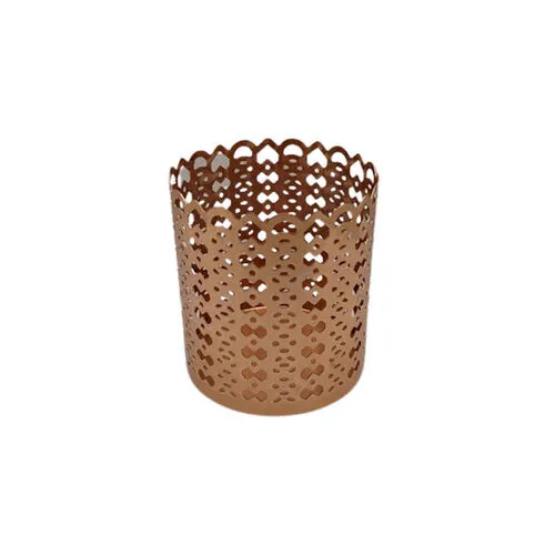 Rose Gold Metal Bowties Votive