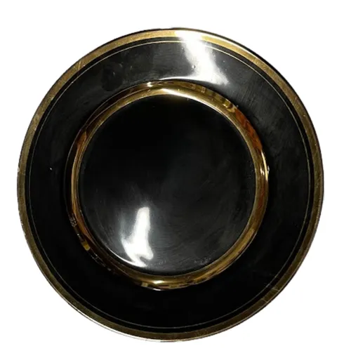 Black & Gold Medium Plate