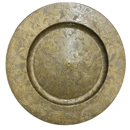 Vintage Gold Charger