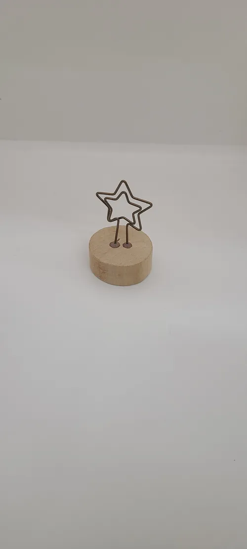 Star & Wood Table number Holder