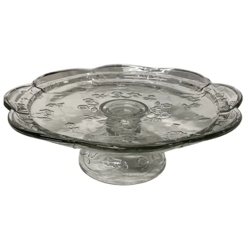 Crystal Flower Dessert Stand