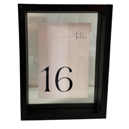 Black Floating Table Sign