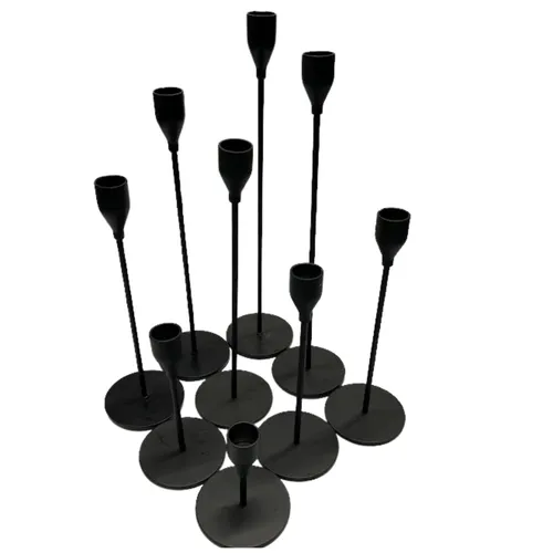 Modern Black Candlesticks