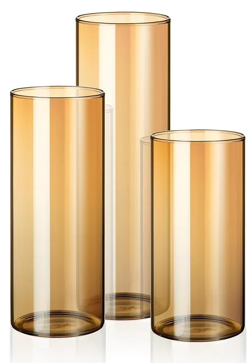 Amber Cylinder LED Trio