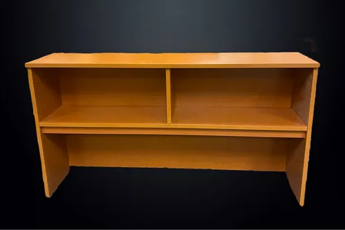 Media Cabinet Light Brown W/ Shelving