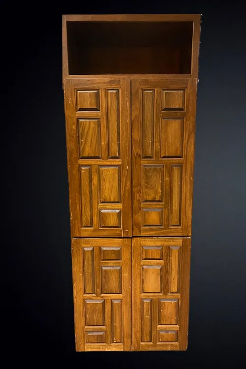 Media Cabinet Geometric Design