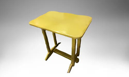 Table Wooden Side Yellow