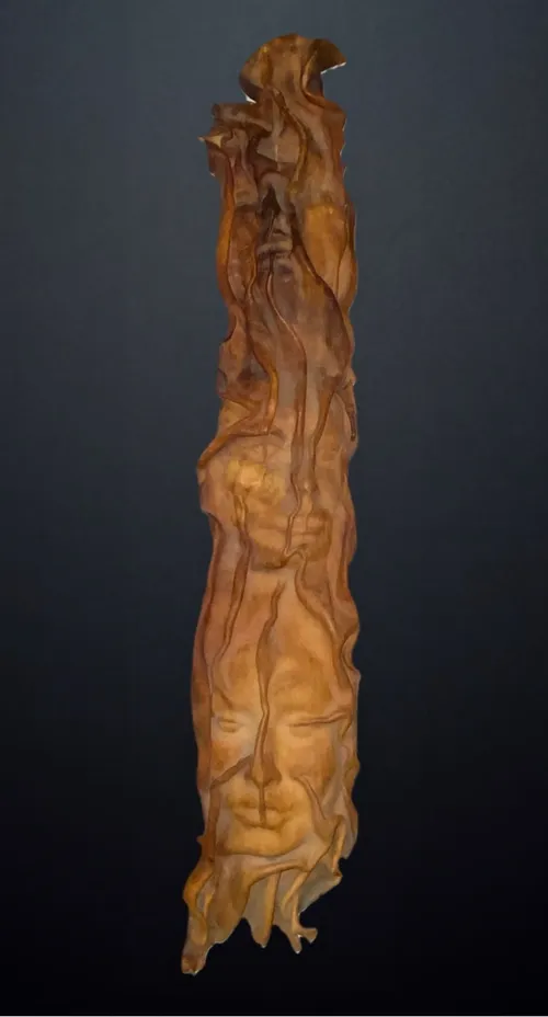 Decor Leather With Faces