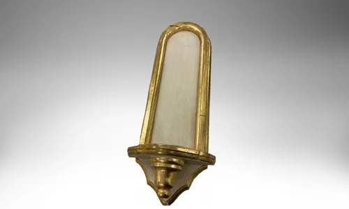 Sconce Brass and Wooden