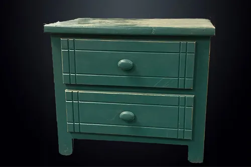 Nightstand Green Wood