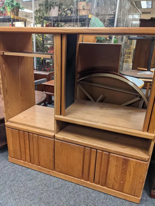 entertainment center wooden 