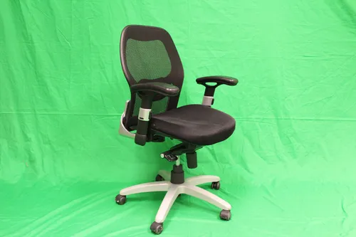 Chair Office Back Mesh Black Round