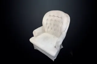 Armchair White Vintage Rocking