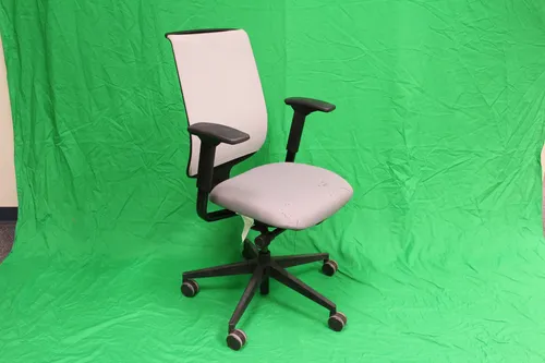 Chair Task Gray Cushion Black Frame