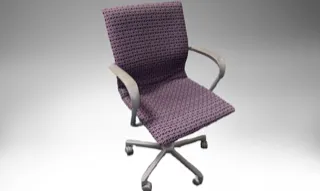 Chair Purple Design Rolling
