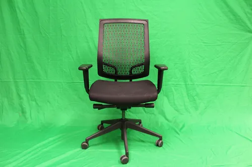Chair Office Back Mesh Black Square