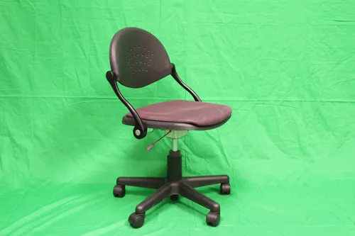 Chair Swivel Purple Cushion Rounded Back