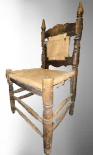 Chair Wicker Dark Brown