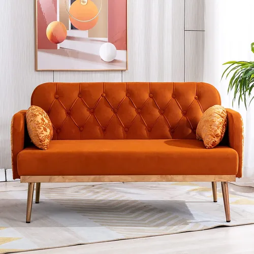 ORANGE LOVE SEAT