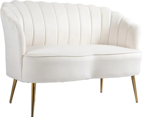 WHITE LOVE SEAT