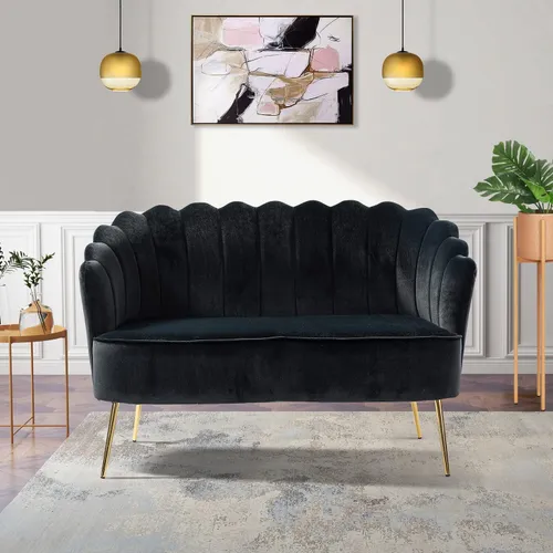 BLACK LOVE SEAT