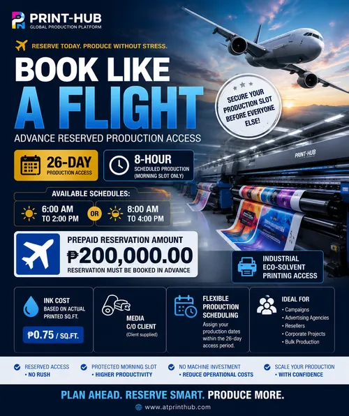 ✈️ BOOK LIKE A FLIGHT | Reserved Production Access