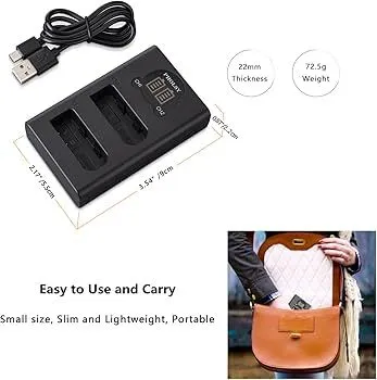 DUAL LCD BATTERY CHARGER /CAMERA BATTERY CHARGER