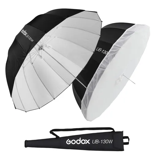 GODOX UMBRELLA UB 130 WITH DIFFUSER SILVER