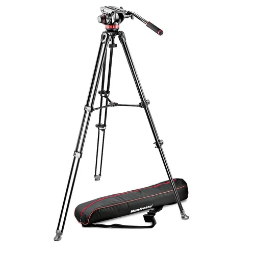 Cavalletto Manfrotto Mvk502Am-1  Pro Con Testa Video Kit 502