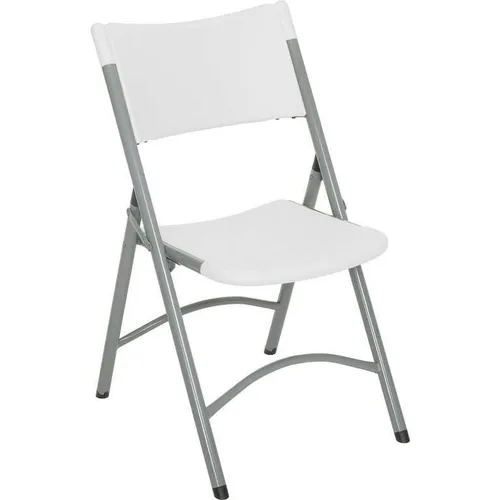 White resin chairs Mid 