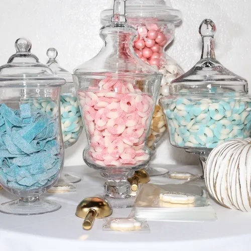 5-Piece Large Apothecary Candy Jar Set
