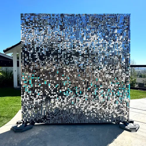 8x8 Silver Shimmer Wall
